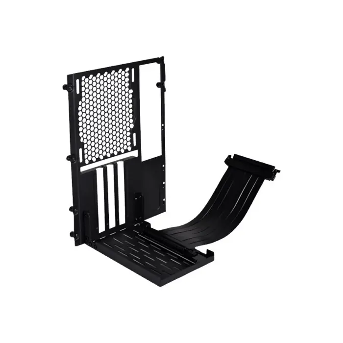 Lian Li O11D-1X-3 Mini Riser Card + PCI Slot Bezel - PCIe 3.0, 200mm, Black