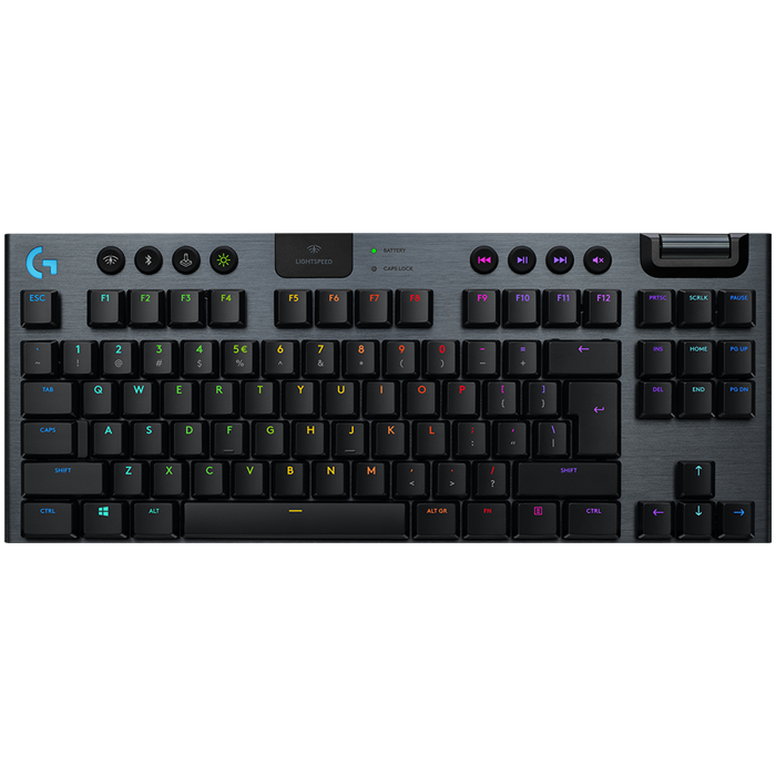 LOGITECH G915 X LIGHTSPEED Wireless Gaming Keyboard - BLACK - US INTL - 2.4GHZ/BT  - EMEA28i-935 - LINEAR