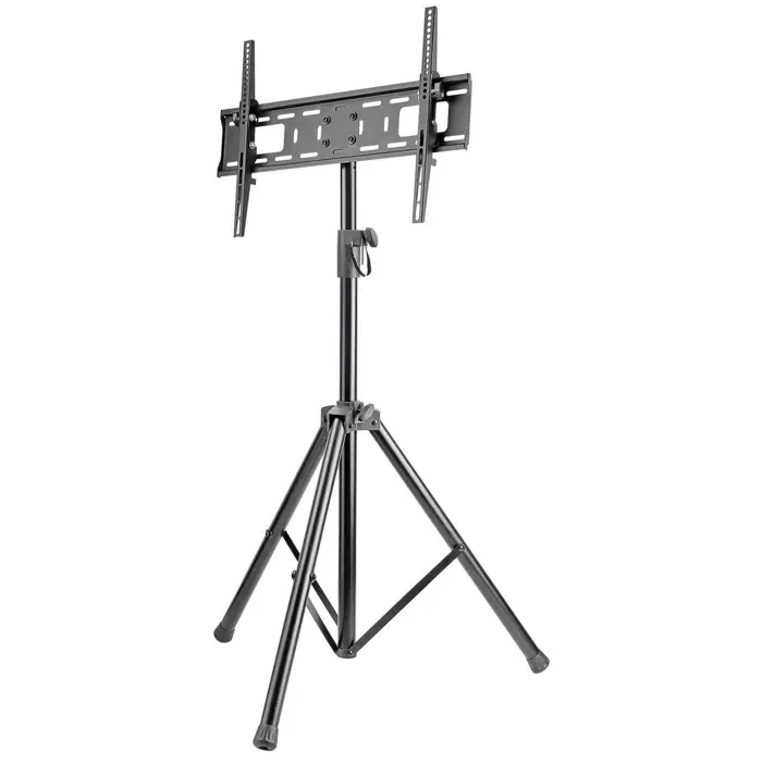 Manhattan TV & Monitor Mount, Tripod Floor Stand, 1 screen, Screen Sizes: 37-65", Black, VESA 200x200 to 600x400mm, Max 35kg, LFD, Lifetime Warranty