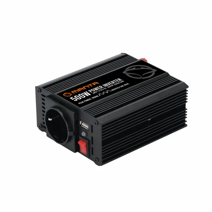 MANTA pretvarač 12V-24V DC na 230W AC, 500W / 1000W, crni MPI500M