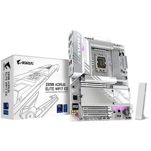 GIGABYTE Z890 Aorus Elite WF7 ICE Mainboard, Sockel LGA 1851, Intel Z890, ATX, DDR5-Z890 AORUS ELITE WIFI7 ICE