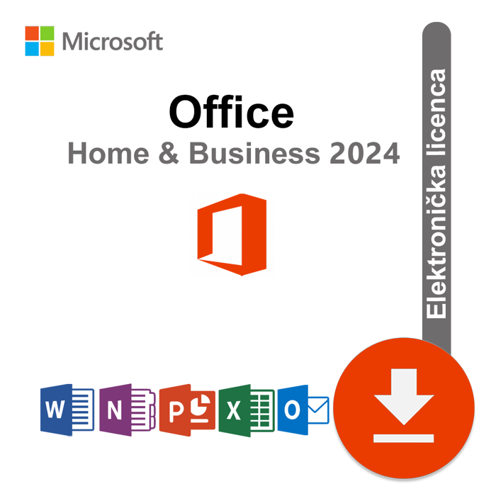 Microsoft Office 2024 Home and Business  ESD elektronička licenca