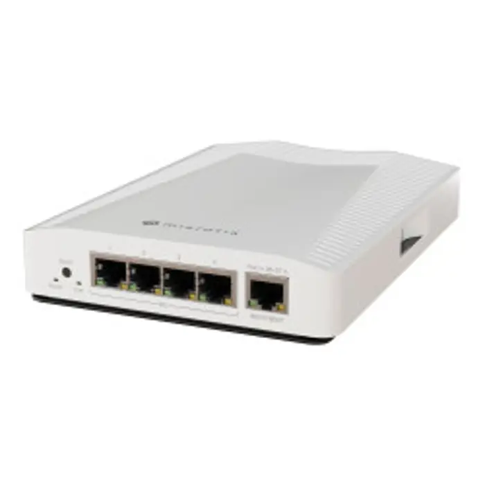 MikroTik 10 Gigabit Ethernet preklopnik (Switch) CRS304-4XG-IN, 98DX2528 2-core 1200 MHz CPU, ARM 64bit, 512 MB RAM, 32 MB FLASH,  4x10G-LAN ports POE-IN, DIN rail mount