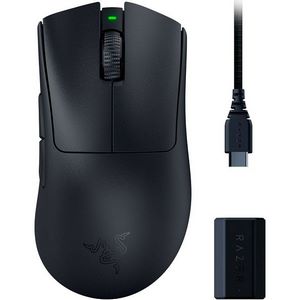 Razer DeathAdder V3 Hyperspeed Gaming Maus - mit HyperPolling Wireless Dongle, schwarz-RZ01-05140100-R3G1