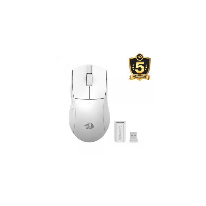 MOUSE - REDRAGON K1NG PRO M916W-PRO-1K WIRELESS WHITE - 6950376721969