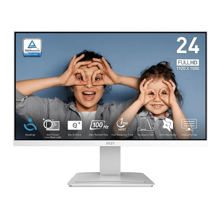 MSI 23.8" PRO MP2412W VA FHD 100Hz HDMI DP Monitor