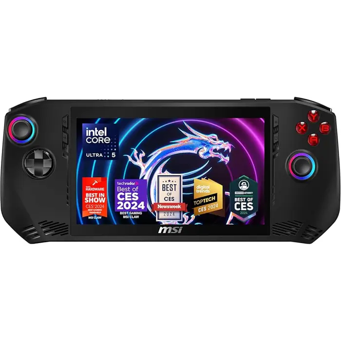 MSI Claw A1M-036 Handheld-Spielekonsole, Core Ultra 5 135H, 120Hz, 16GB RAM, 512GB - schwarz-001T41-036