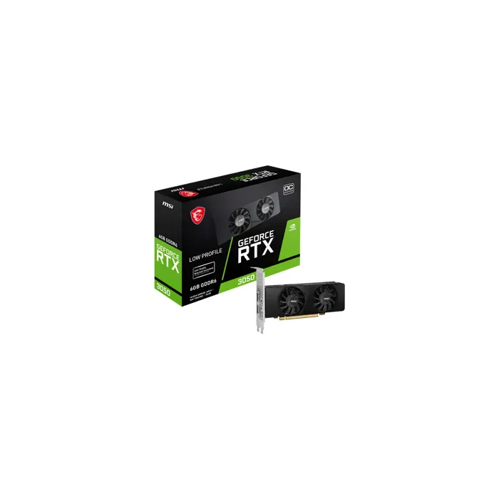 MSI GEFORCE RTX 3050 LP 6G OC graphics card NVIDIA 6 GB GDDR6