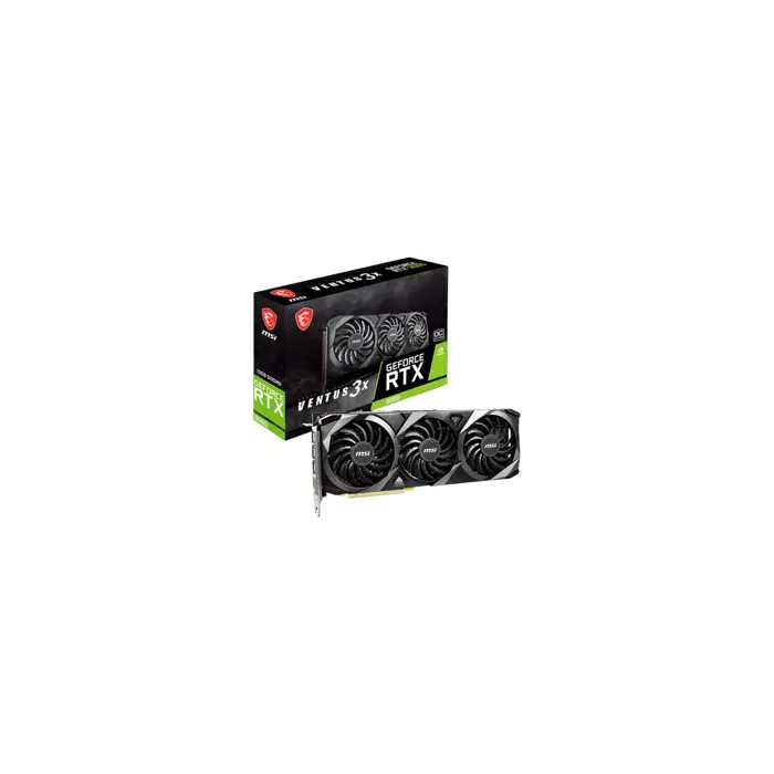        MSI GeForce RTX 3060 VENTUS 3X 12G OC - graphics card - GF RTX 3060 - 12 GB
 - V397-031R