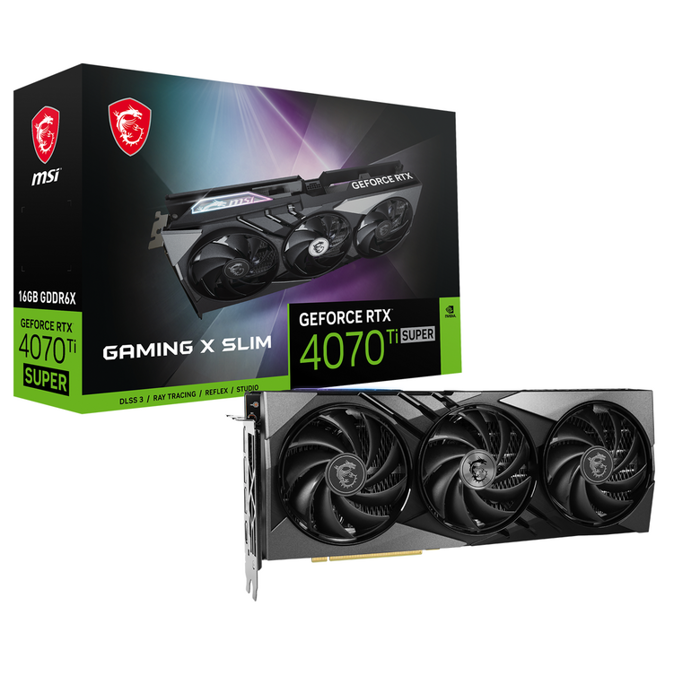 MSI GeForce RTX 4070 Ti Super Gaming X Slim 16G, 16384 MB GDDR6X-V513-611R