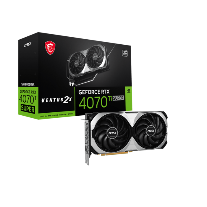 MSI GeForce RTX 4070 Ti Super Ventus 2X OC 16G, 16384 MB GDDR6X-V513-615R