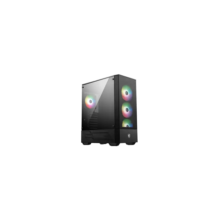 MSI MAG FORGE 112R computer case Midi Tower Black, Transparent