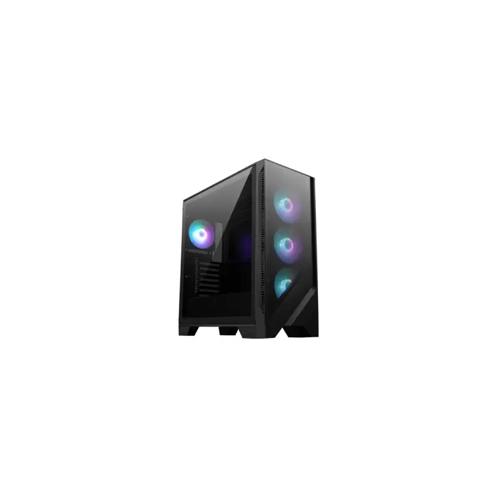 MSI MAG FORGE 320R AIRFLOW computer case Micro Tower Black, Transparent