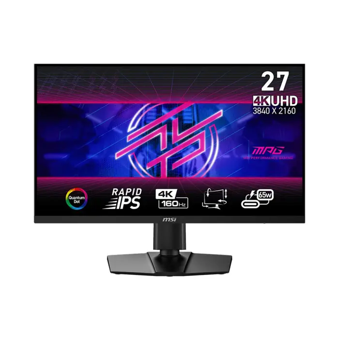 MSI MPG 274URFDE QD computer monitor 68.6 cm (27") 3840 x 2160 pixels 4K Ultra HD LCD Black