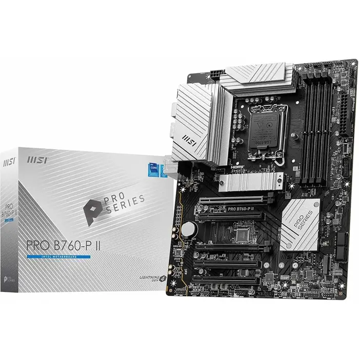 MSI Pro B760-P II, Intel B760 Mainboard - Sockel 1700, DDR5-7E29-002R