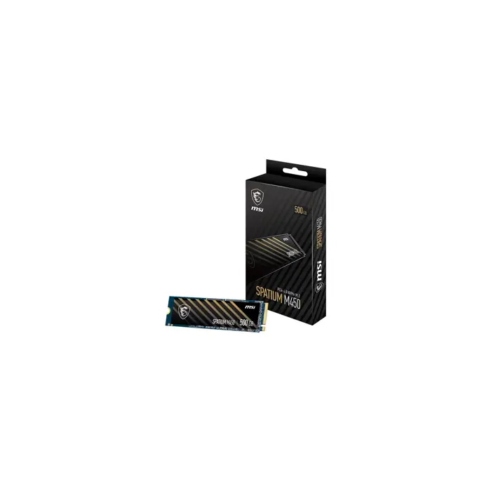 MSI SPATIUM M450 PCIe 4.0 NVMe M.2 500GB PCI Express 4.0 3D NAND