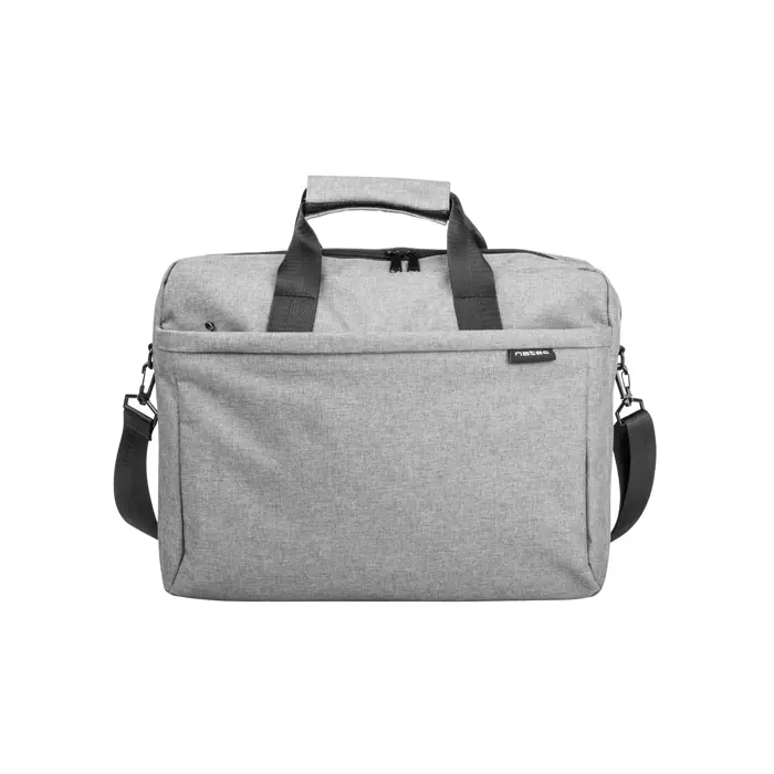 NATEC Mustela notebook case 39.6 cm (15.6") Messenger case Grey