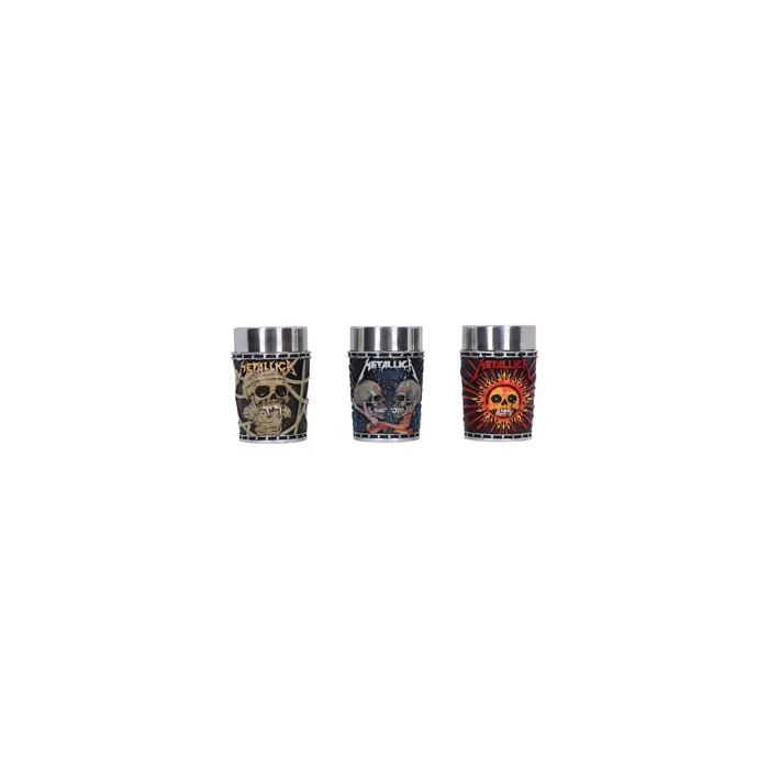 NEMESIS NOW METALLICA SHOT GLASS SET 8.5CM - 801269152802