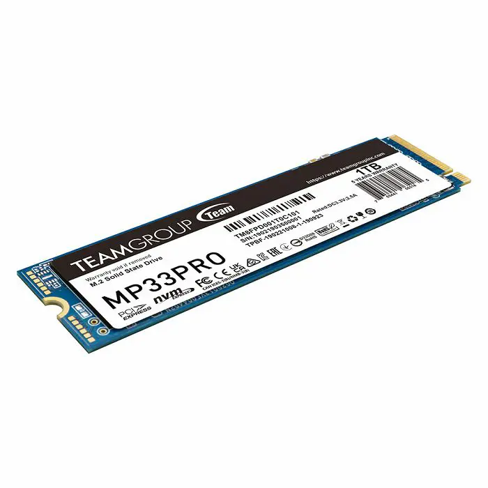 NVMe SSD TeamGroup MP33 Pro 1TB, R3500/W3000, TM8FPD001T0C101 