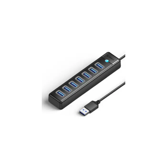 Orico 7-portni USB3.0 Hub, USB-C , crni (ORICO-PW7U-C3-05-BK-EP)