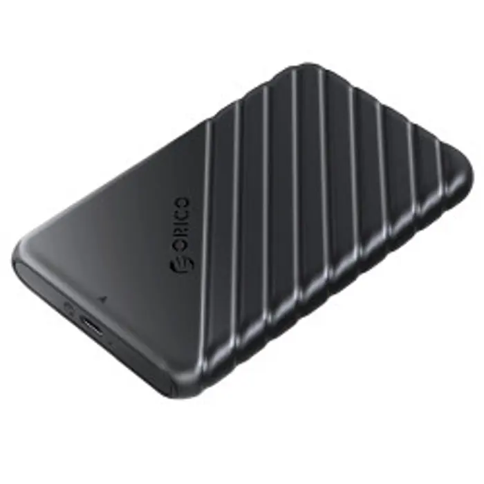 Orico vanjsko kućište 2.5" SATA HDD/SSD, 7 do 9.5mm, tool free, USB3.1 Gen1 Type-C, crni (ORICO-25PW1-C3-BK-BP)