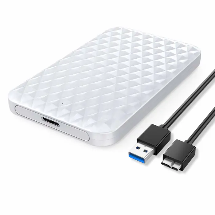 Orico vanjsko kućište 2.5" SATA HDD/SSD, do 9.5 mm, tool free, USB3.0, bijelo (ORICO 2520U3-WH-EP)