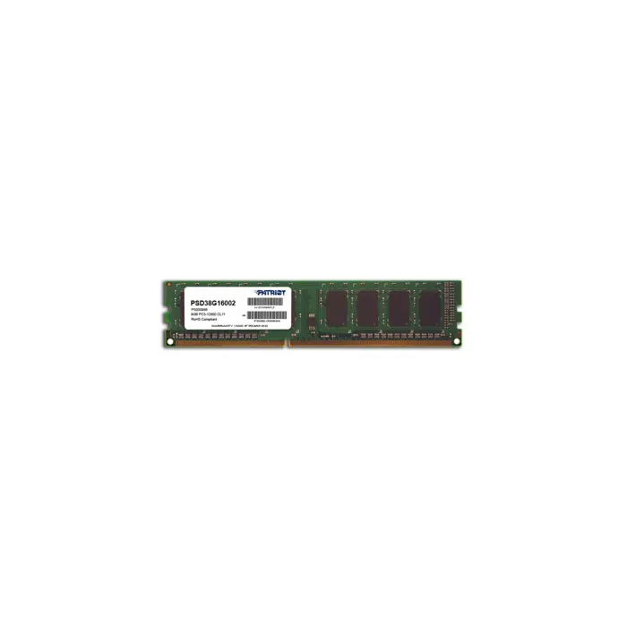 Patriot Memory DDR3 8GB PC3-12800 (1600MHz) DIMM memory module 1 x 8 GB