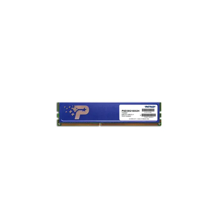 Patriot Memory DDR3 8GB PC3-12800 (1600MHz) DIMM memory module 1 x 8 GB 1600 MHz