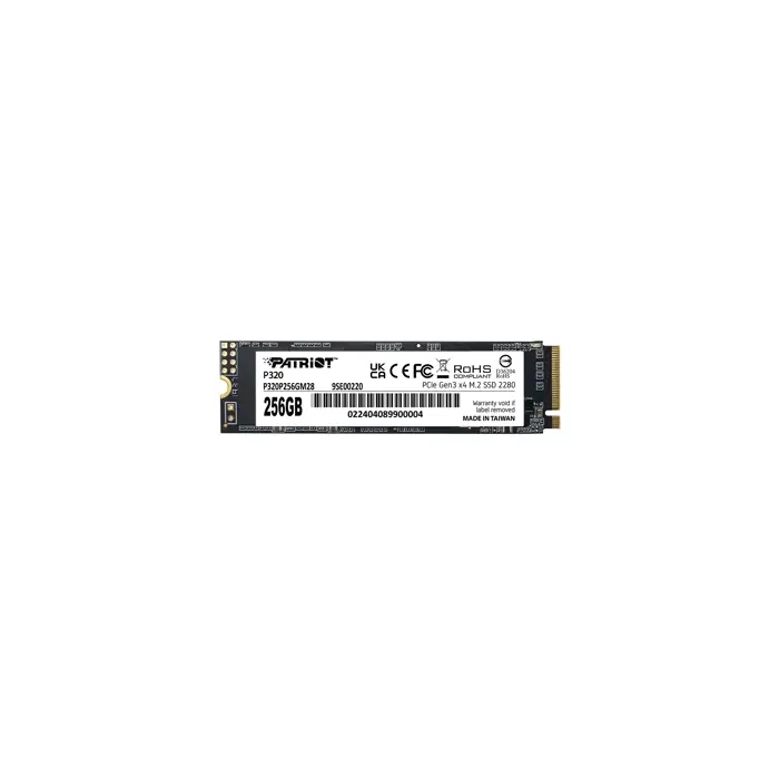 Patriot P320 256GB M.2 NVMe SSD PCIe Gen 3 x4