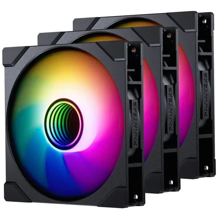 PHANTEKS M25 Gen2 PWM D-RGB Lüfter 3er-Pack - Reverse Blade, 140mm, schwarz-PH-F140M25R_G2_DBK01_3P