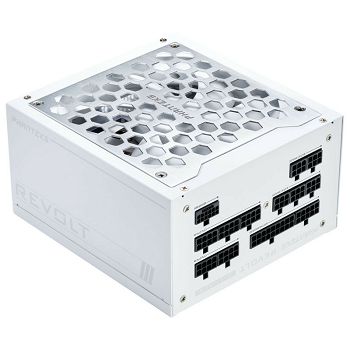 Phanteks Revolt 1000W Platinum, ATX 3.0, PCIe 5.0, fully modular - 1000 watts, white PH-P1000PR_WT01C