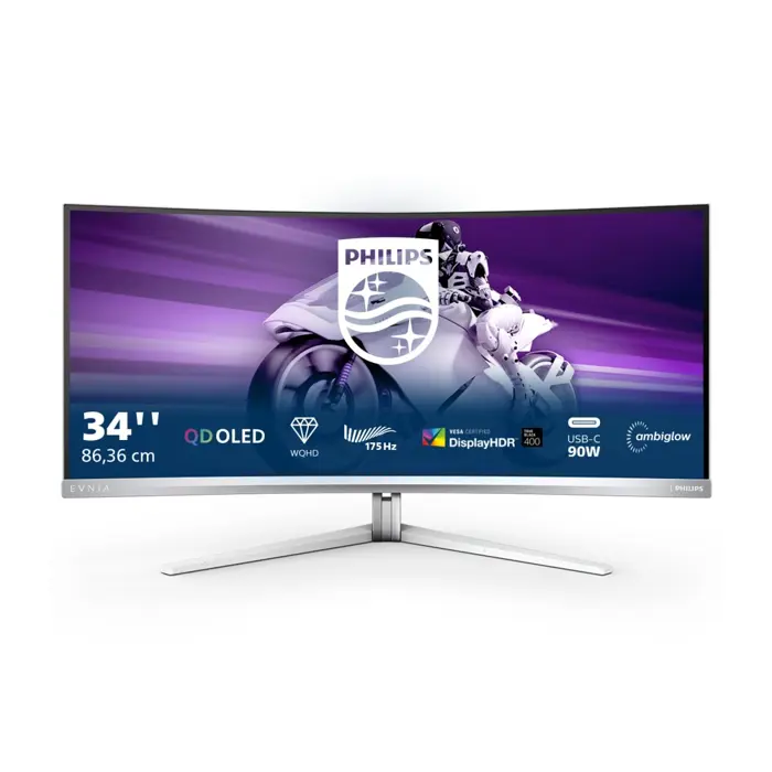 Philips 34", 34M2C8600, QD-OLED, 170Hz, HDMI, DP