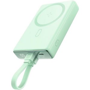 Powerbank Joyroom JR-PBM01 10000mAh 20W 1x USB-C 2x Lightning green + cable