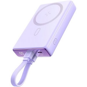 Powerbank Joyroom JR-PBM01 10000mAh 20W 1x USB-C 2x Lightning purple + cable