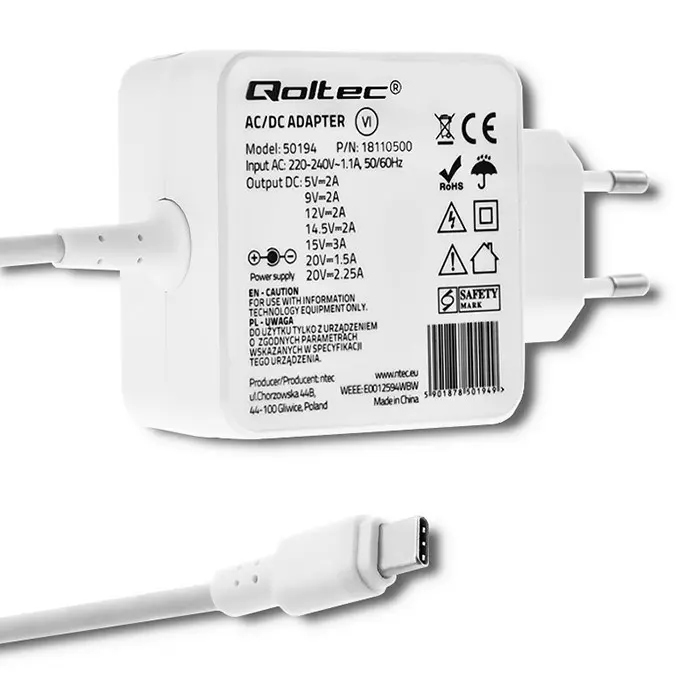 qoltec-50194-power-adapter-45w-5-20v-2-3a-usb-c-pd-white-47742-wlononwcrfpi3.webp