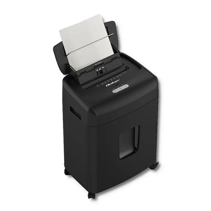 Qoltec 50326 paper shredder Micro-cut shredding 62 dB 22 cm Black