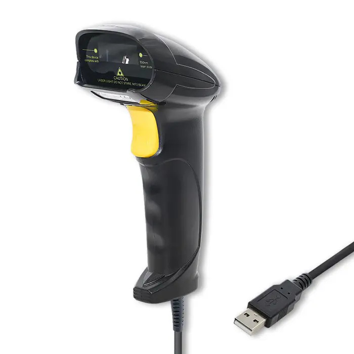 Qoltec 50876 Laser scanner 1D | USB | Black