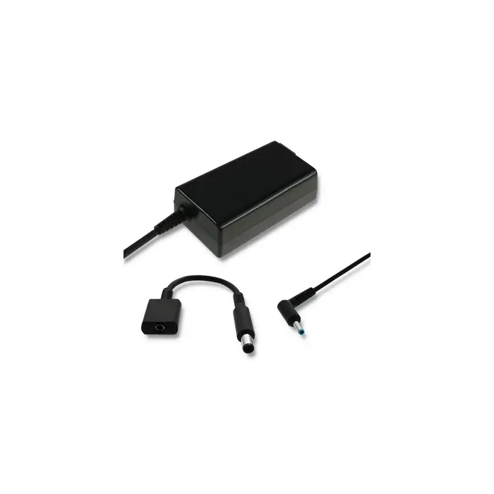 Qoltec 51728 Power adapter for HP| 65W | 19V | 3.33A | 4.5*3.0+pin | adapter 4.5*3.0+pin/7.4*5.0+pin | power cable