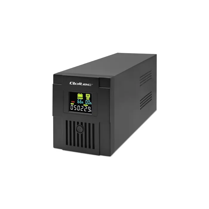 Qoltec 53770 uninterruptible power supply (UPS) Line-Interactive 1.5 kVA 900 W 2 AC outlet(s)