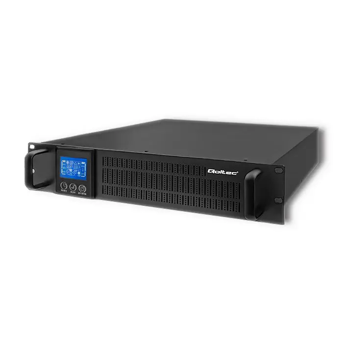 Qoltec 53945 Uninterruptible power supply UPS RACK | 1KVA | 800W | LCD