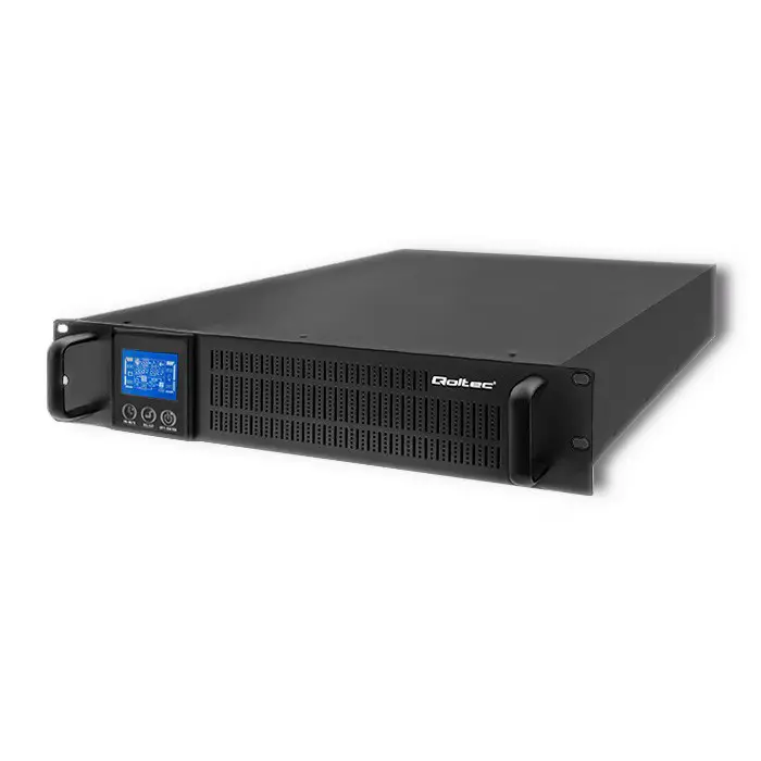 Qoltec 53946 Uninterruptible power supply UPS RACK | 2KVA | 1600 W | LCD