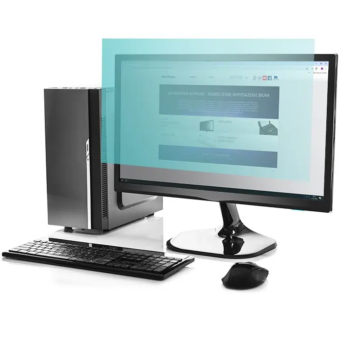 Qoltec Blue Light Filter 23.8" | 16:9 | Eye Care | Anti Glare | Matte | per monitor