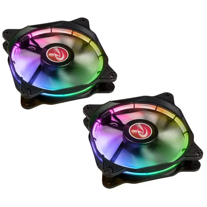 Raijintek Auras 12 RGB LED-Lüfter 2er Set - 120mm-0R400037