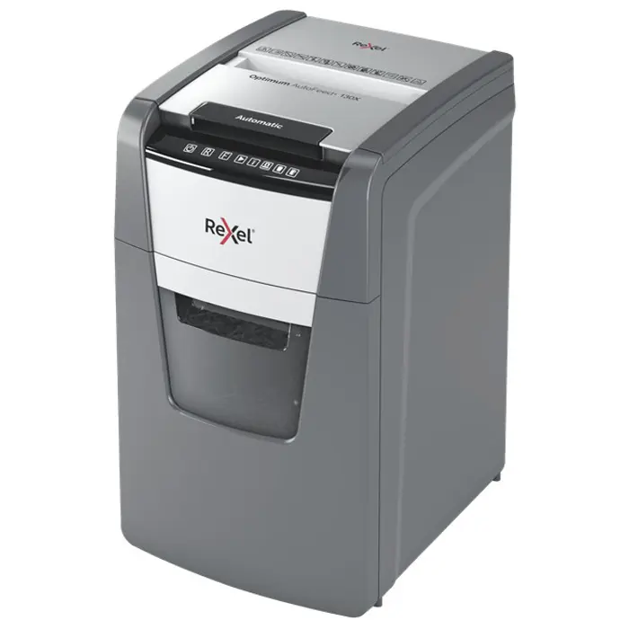 Rexel Optimum AutoFeed+ 130X paper shredder Cross shredding 55 dB 22 cm Black, Silver