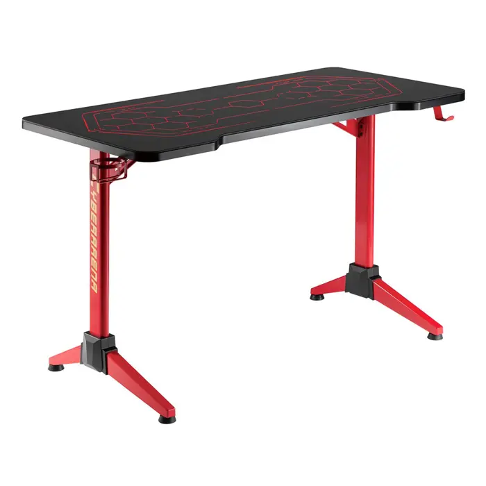 RGB Led NanoRS Gaming Desk, Black, Large, 100kg max, Height 760mm, RS163