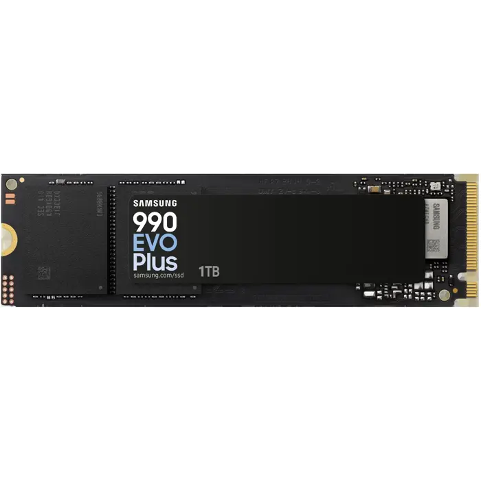 Samsung 990 Evo Plus NVMe 2.0 SSD, PCIe 4.0 x4 / 5.0 x2, Typ 2280 - 1 TB-MZ-V9S1T0BW