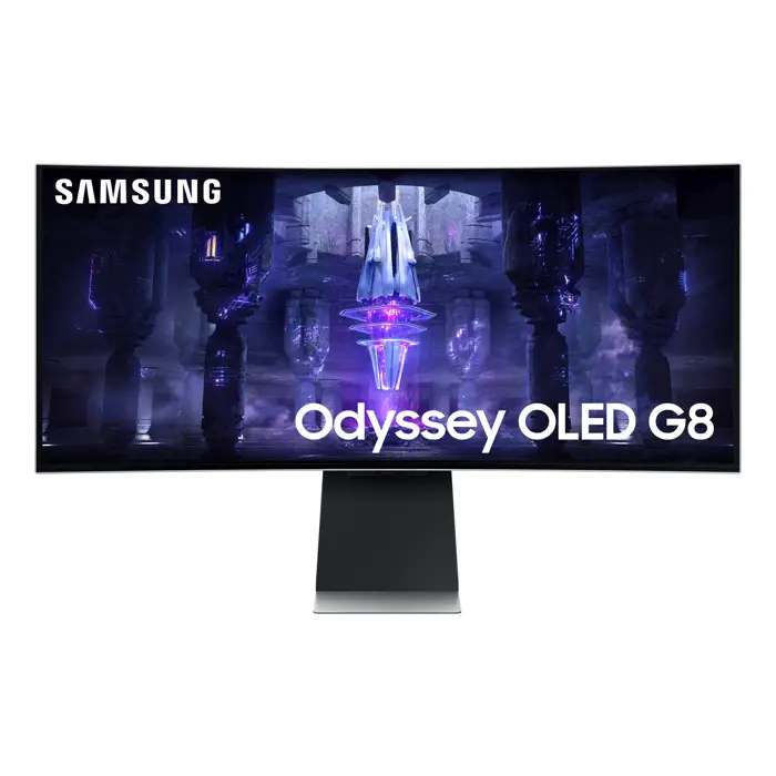 Samsung Odyssey Neo G8 S34BG850SU computer monitor 86.4 cm (34") 3440 x 1440 pixels UltraWide Quad HD OLED Silver