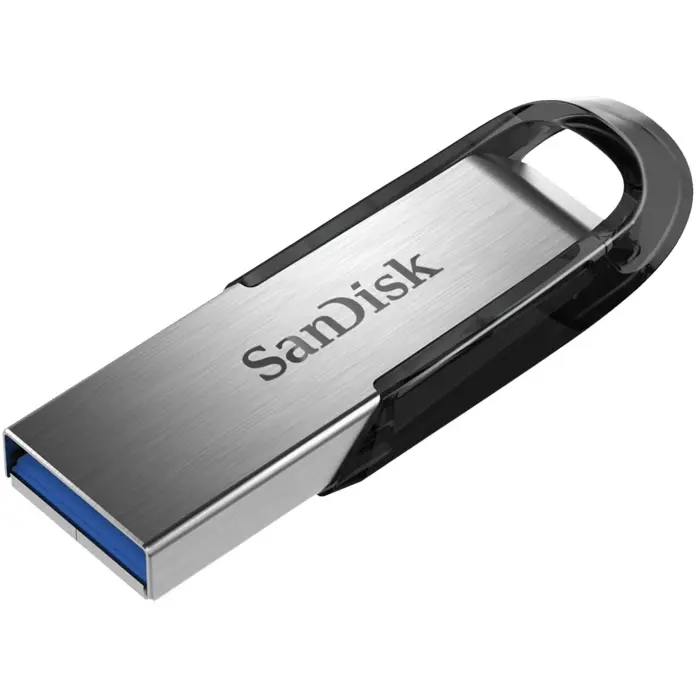 SanDisk Ultra Flair USB flash drive 32 GB USB Type-A 3.2 Gen 1 (3.1 Gen 1) Black, Stainless steel