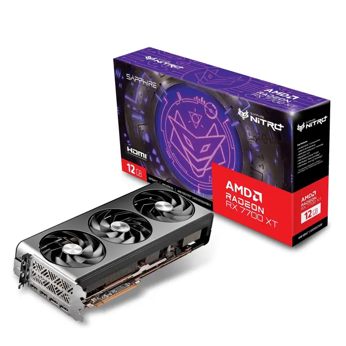 Sapphire Nitro+ RX 7700XT Gaming OC, 12GB GDDR6