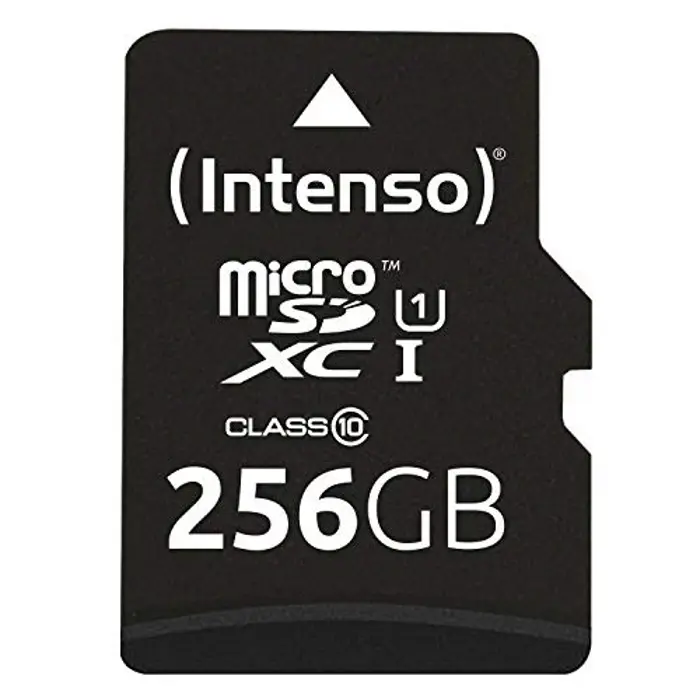 SD MicroSD Card 256GB Intenso SDXC UHS-I Class10